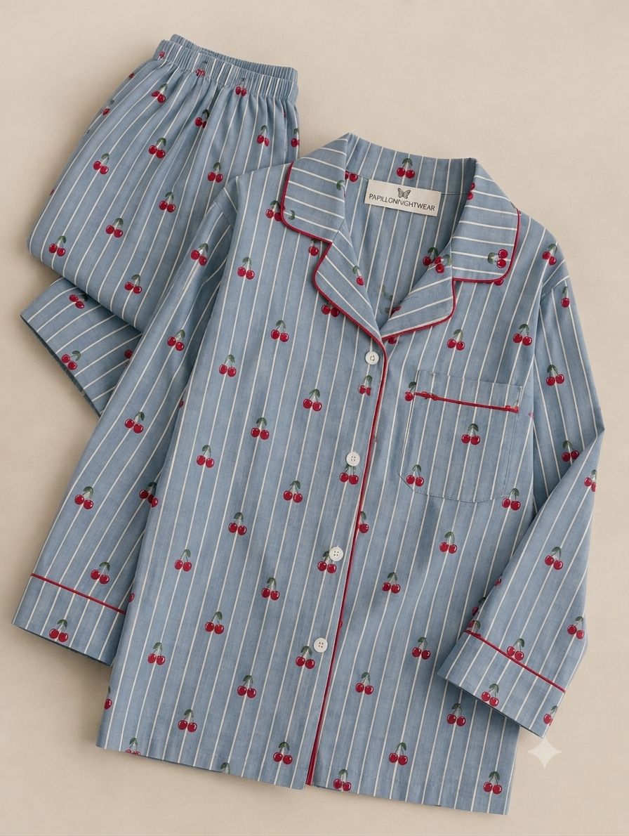 Cherry Pop Women Pyjama Set