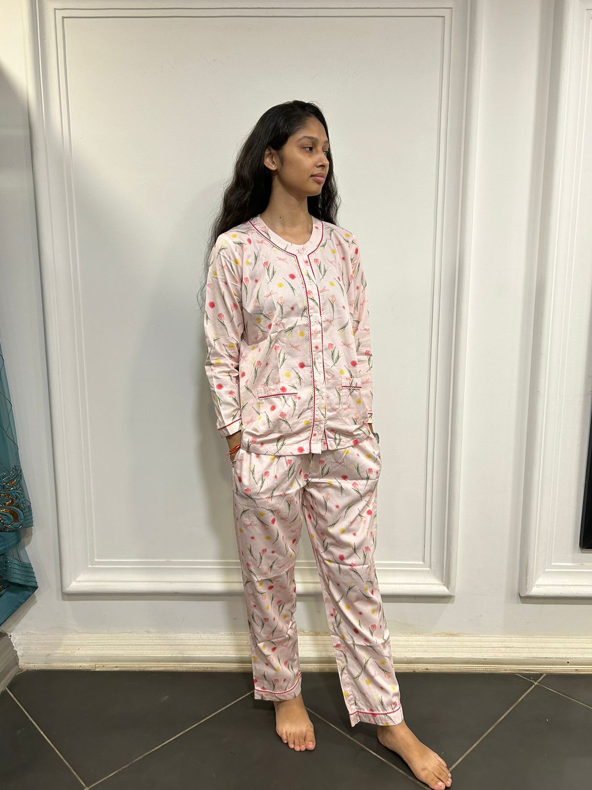 Soft Bloom Women  Pyjama Set
