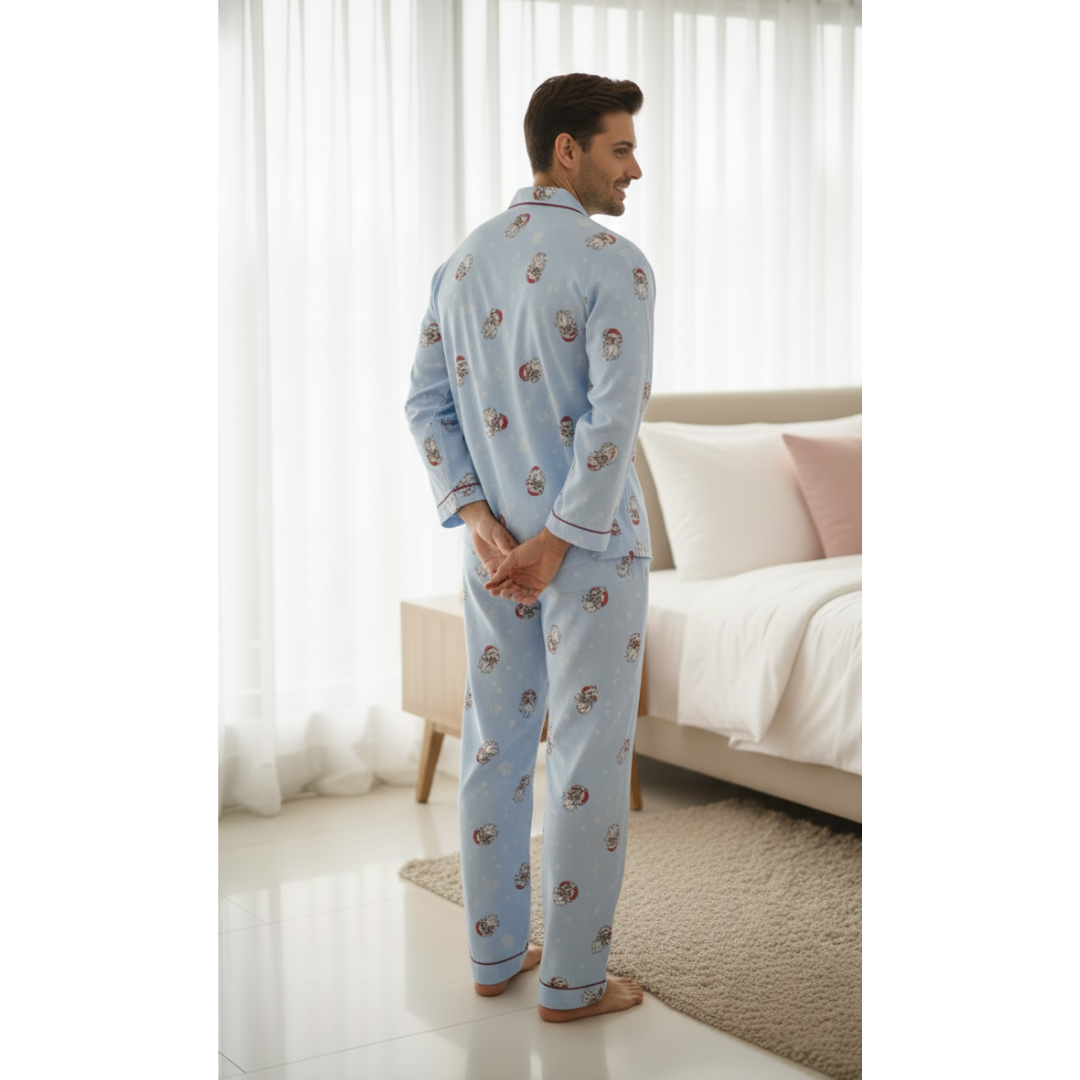 Santa Pug Men Pyjama Set