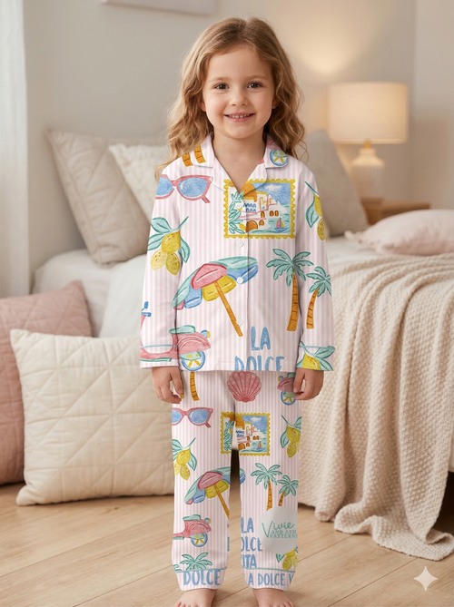 Amalfi Dreams Kids Pyjama Set