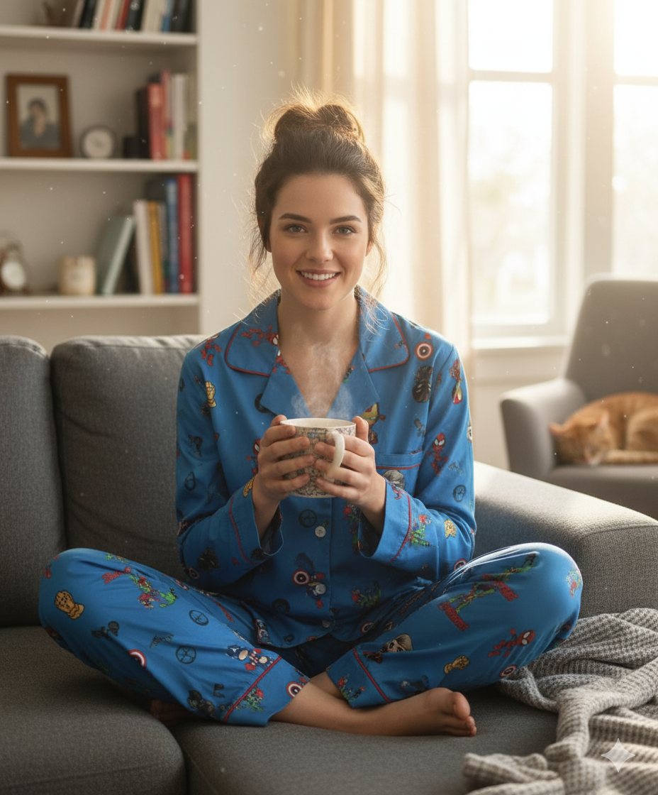 Midnight Hero Women  Pyjama Set