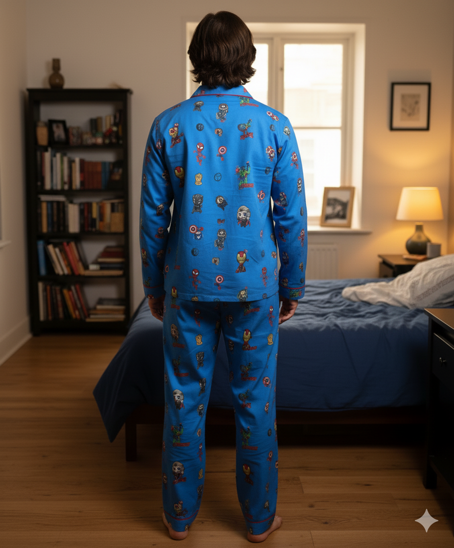 Midnight Hero Men Pyjama Set