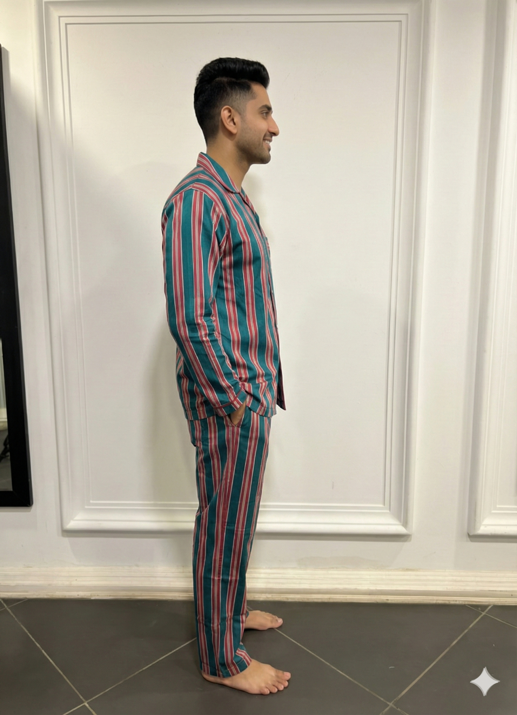 Chic Stripes Men Pyjama Set