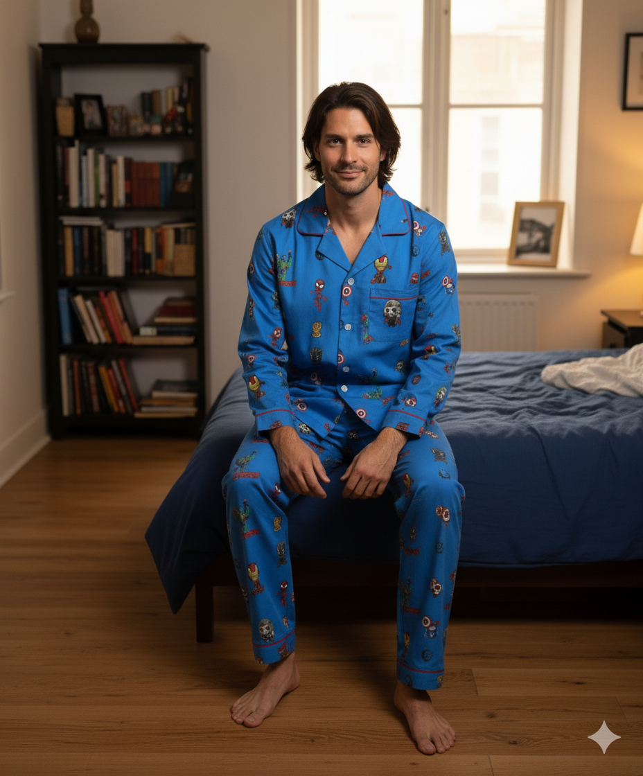 Midnight Hero Men Pyjama Set