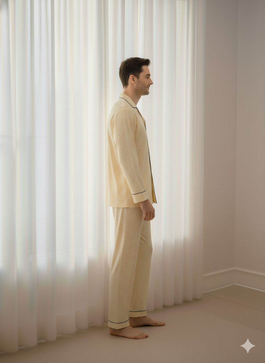 Lemonade Lines Men Pyjama Set