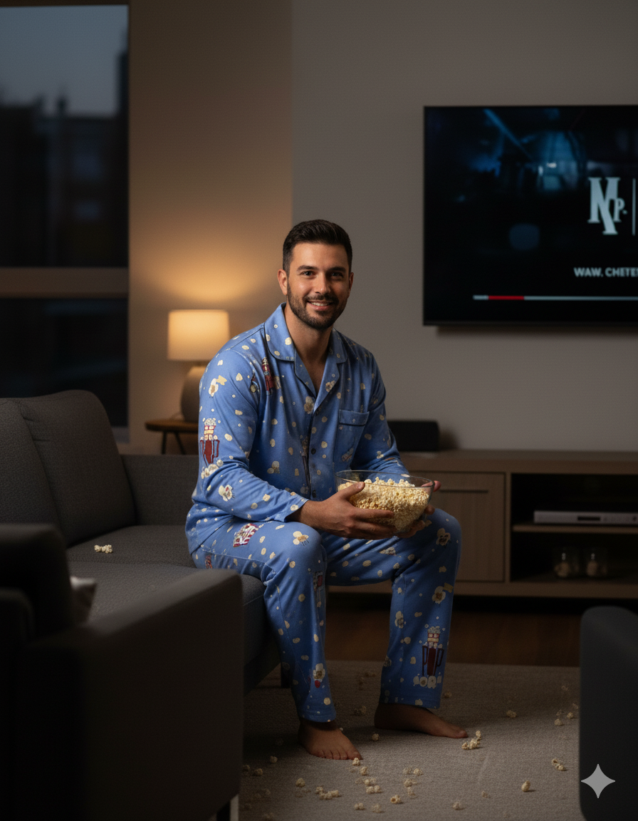 Movie Night Men Pyjama Set