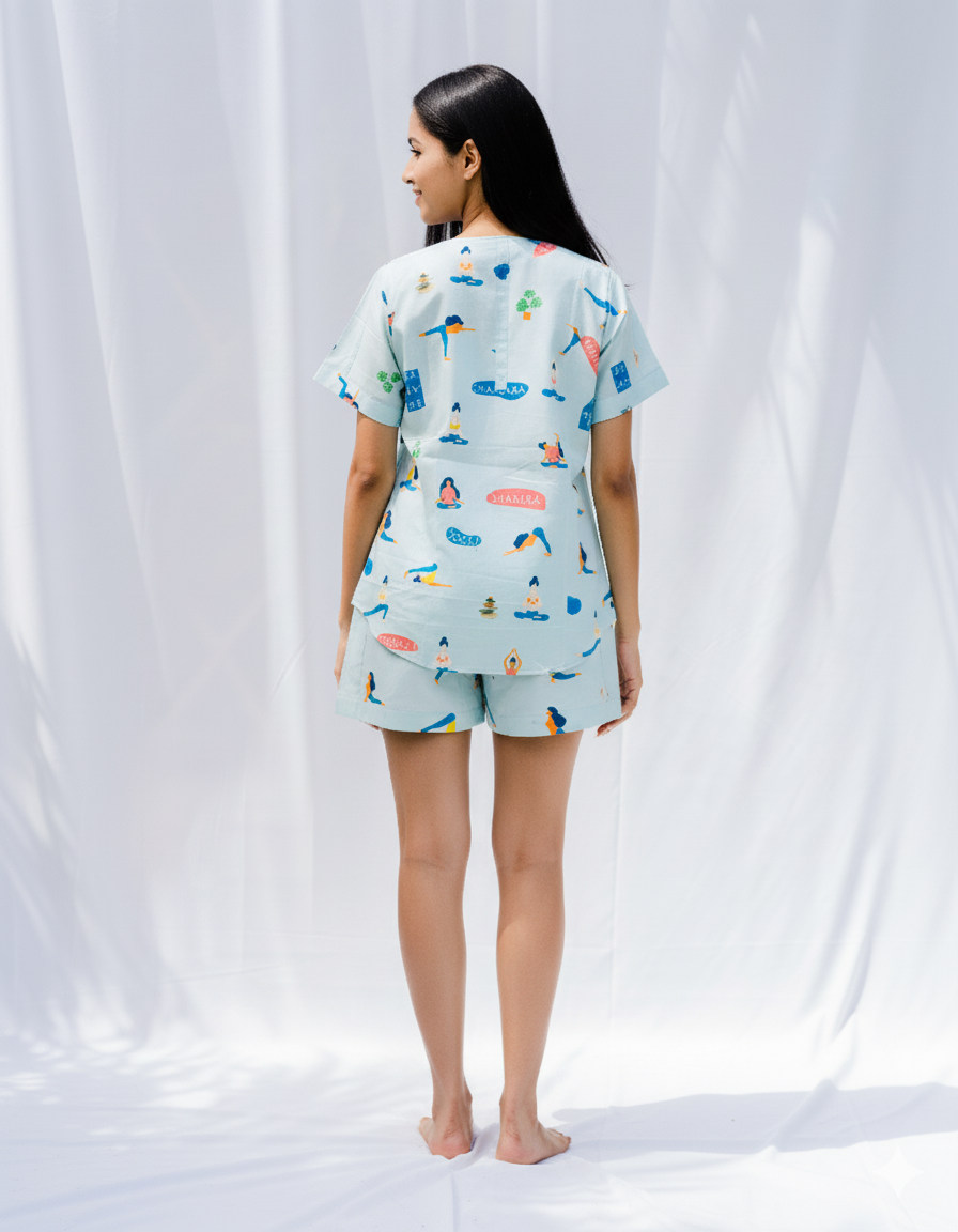Zen Mode Women Shorts Set