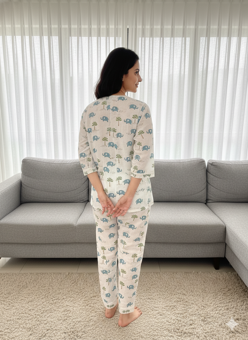 Elephant Parade Women Pyjama Set