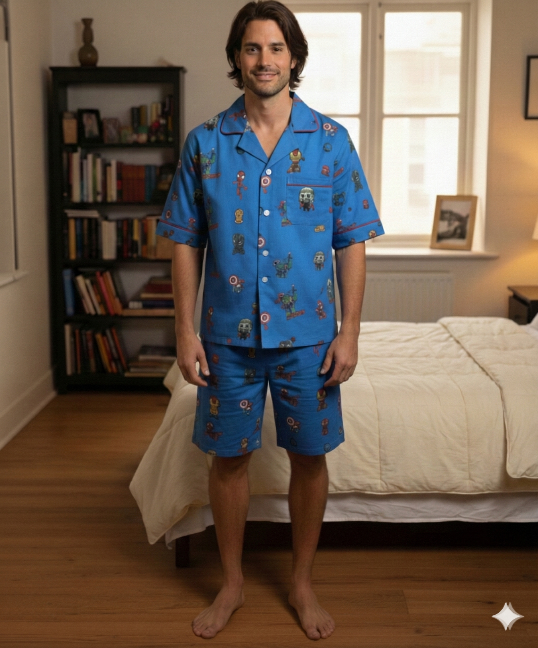 Midnight Hero Men Shorts Set