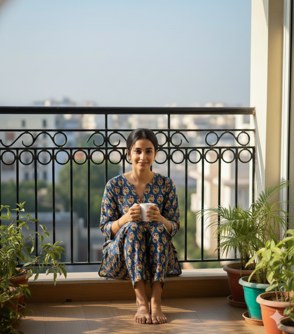 Rajasthan Sky Women Pyjama Set