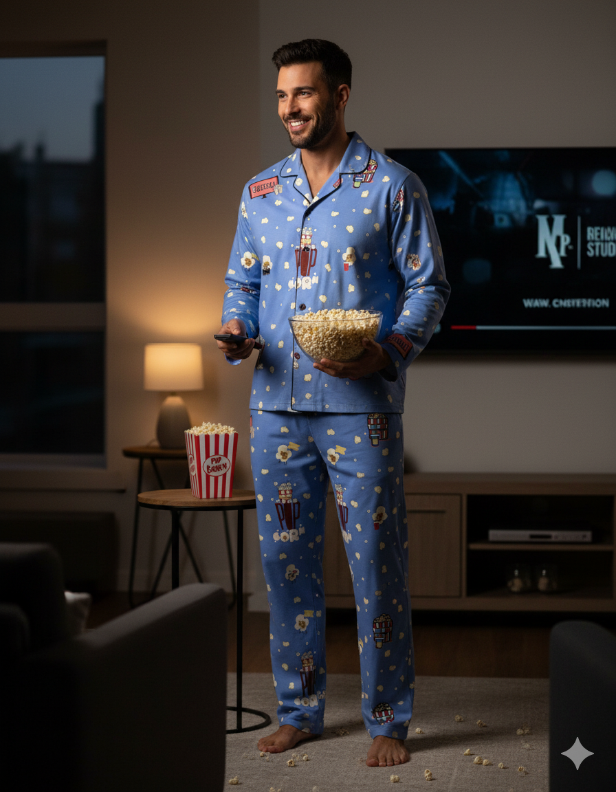 Movie Night Men Pyjama Set