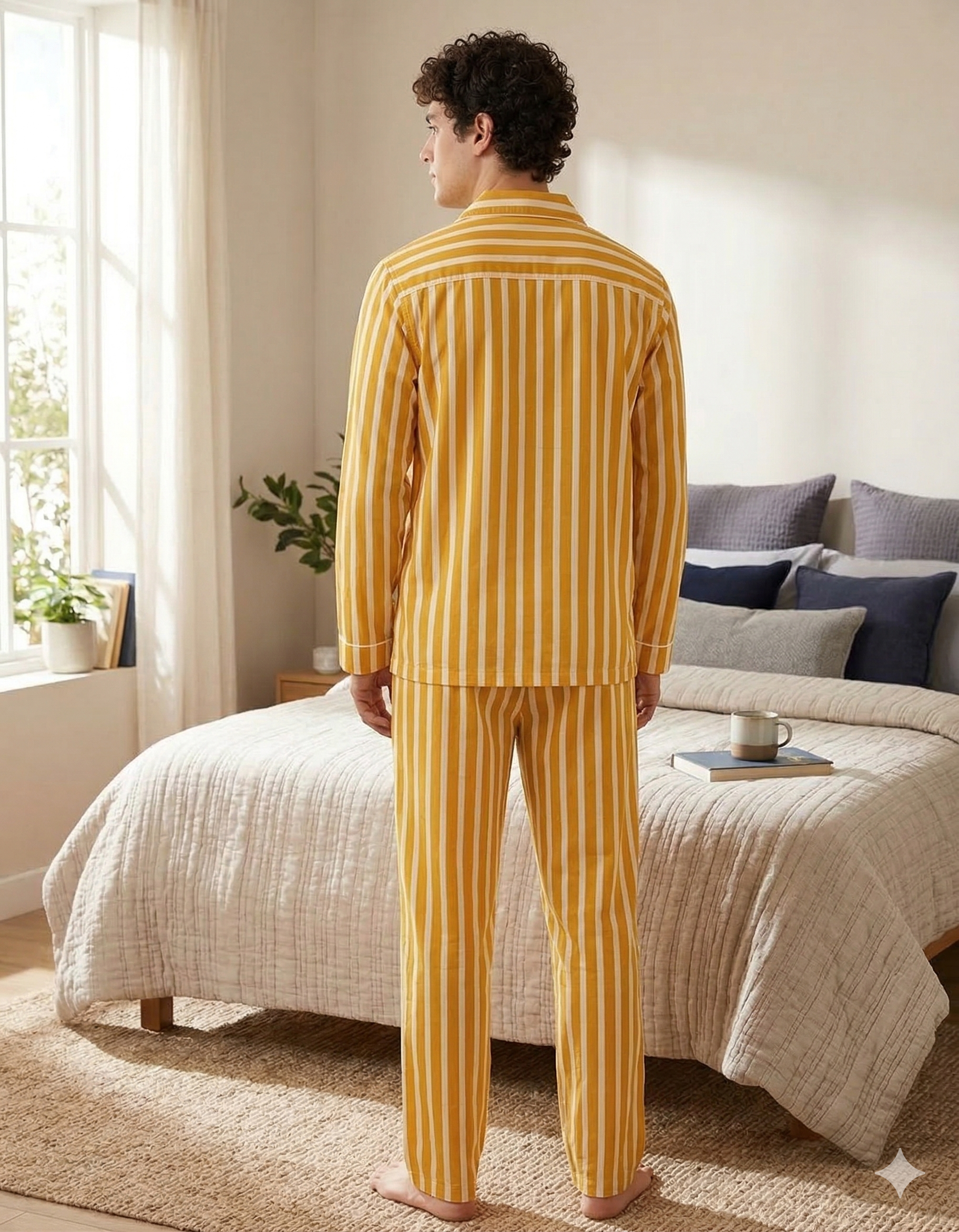 Sunrise Stripes Men Pyjama Set
