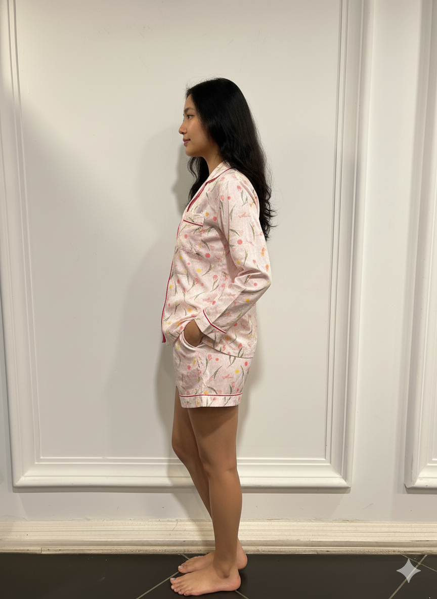 Soft Bloom Women  Shorts Set