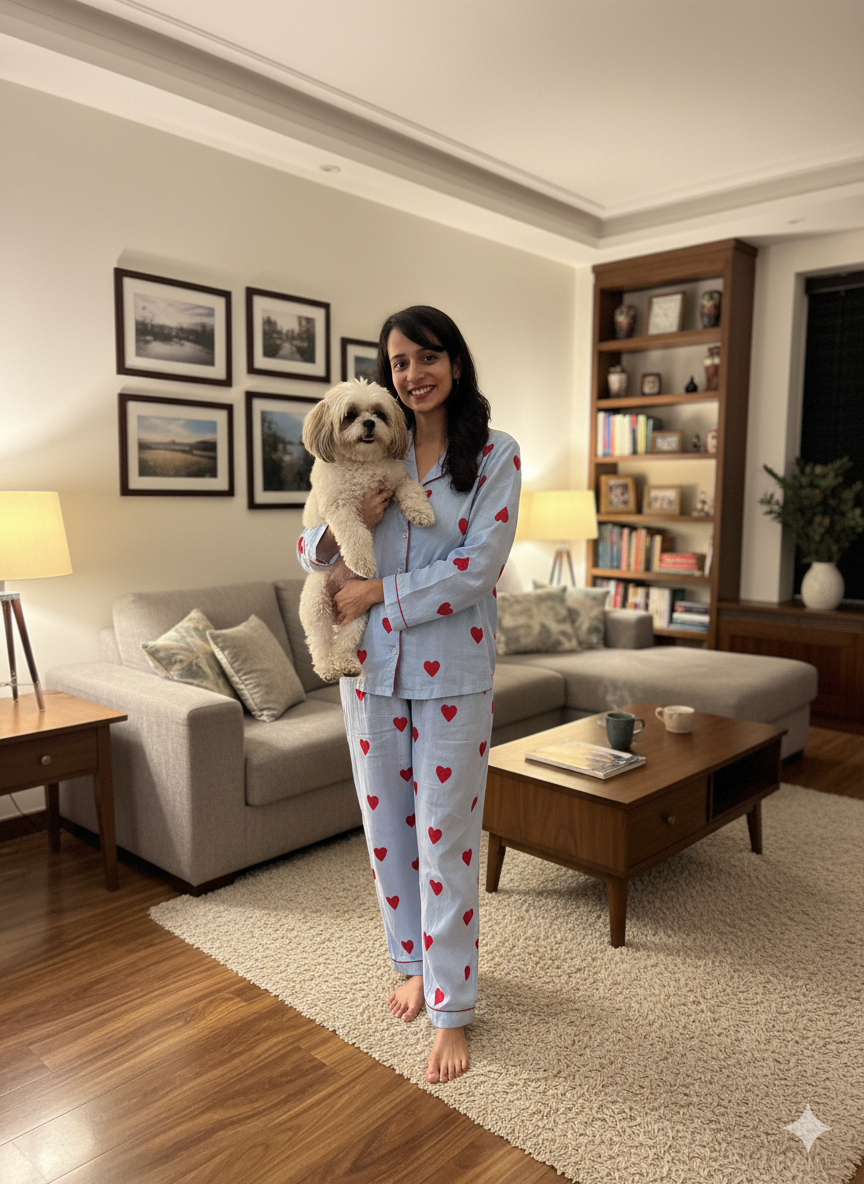 Love in the Air Women  Pyjama Set