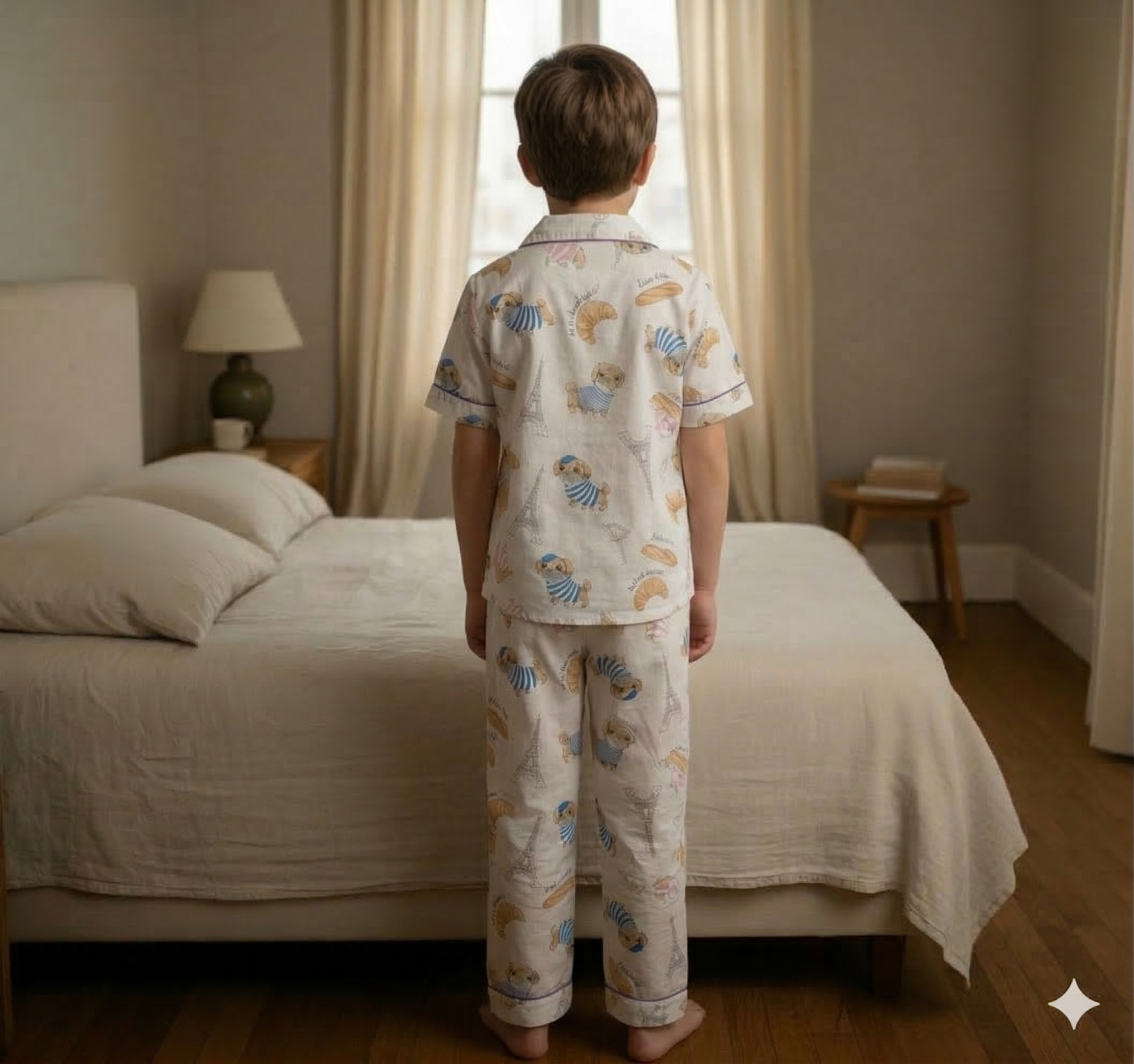 Puggy in Paris Kids Pyjama Set
