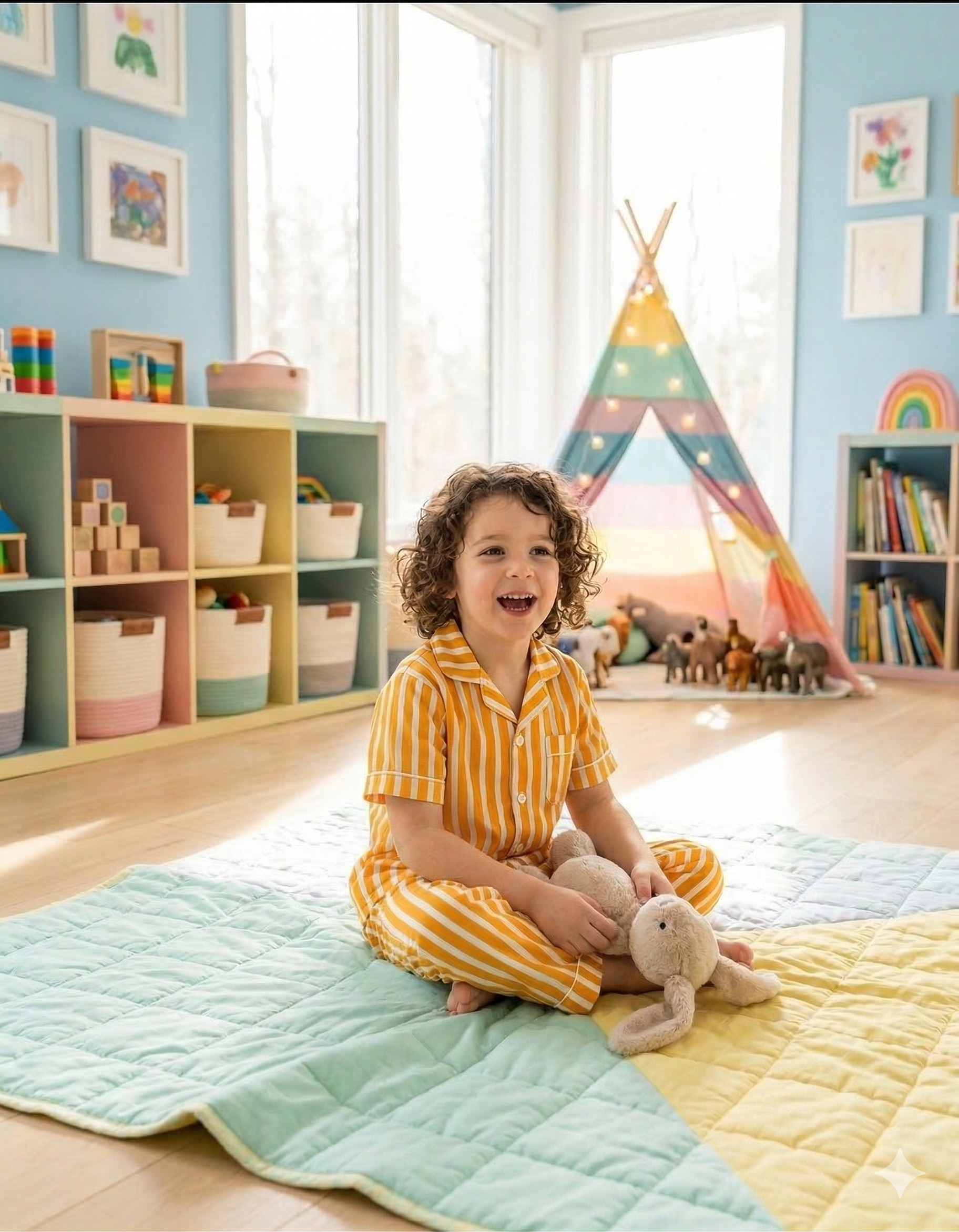 Sunrise Stripes Kids Pyjama Set