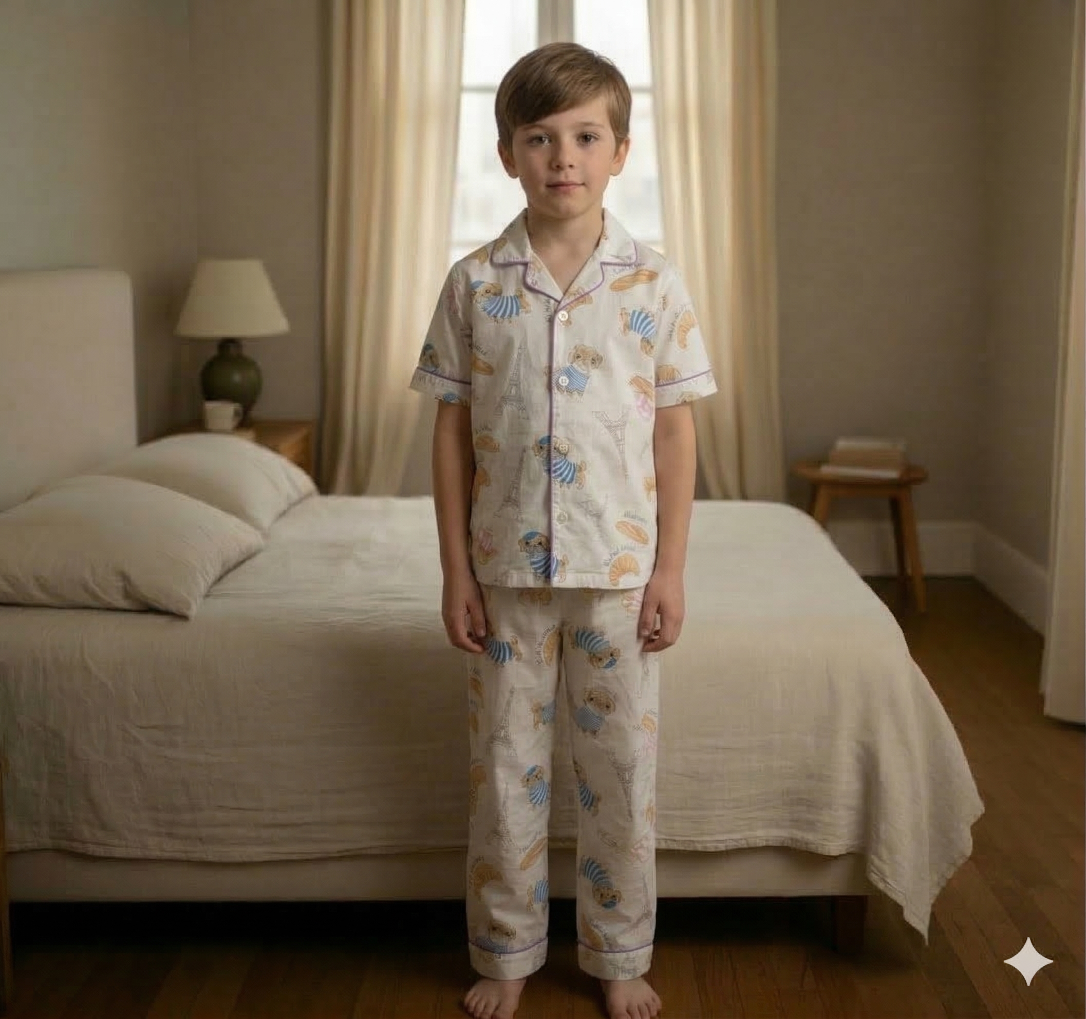 Puggy in Paris Kids Pyjama Set