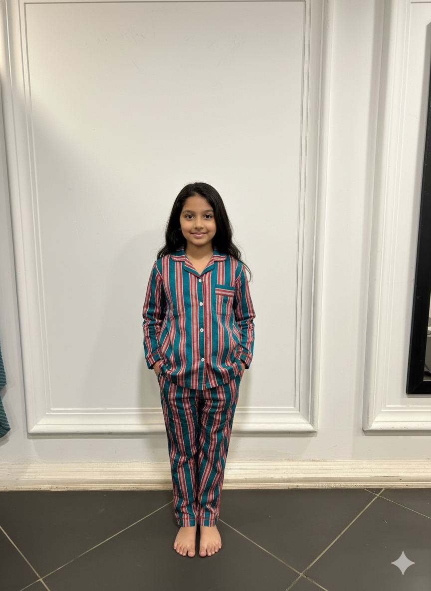 Chic Stripes Kids  Pyjama Set