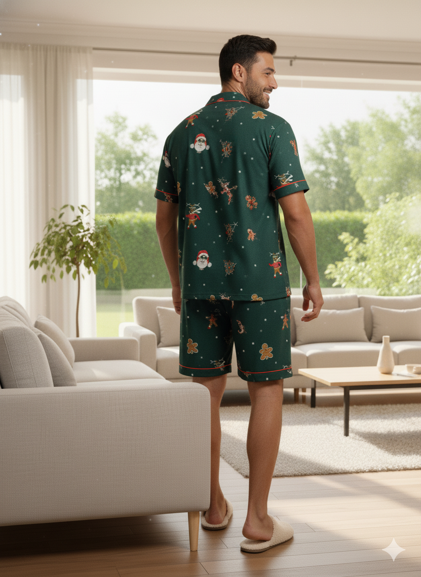 Holiday Hug Men Shorts Set