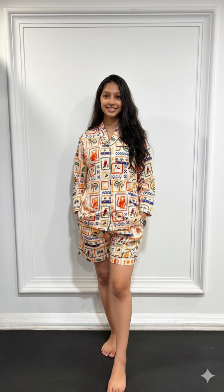 Tribal Tales Women  Shorts Set