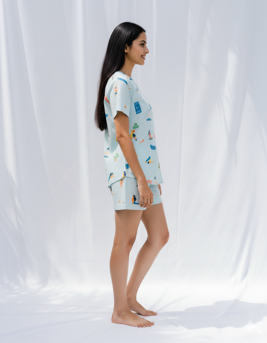 Zen Mode Women Shorts Set