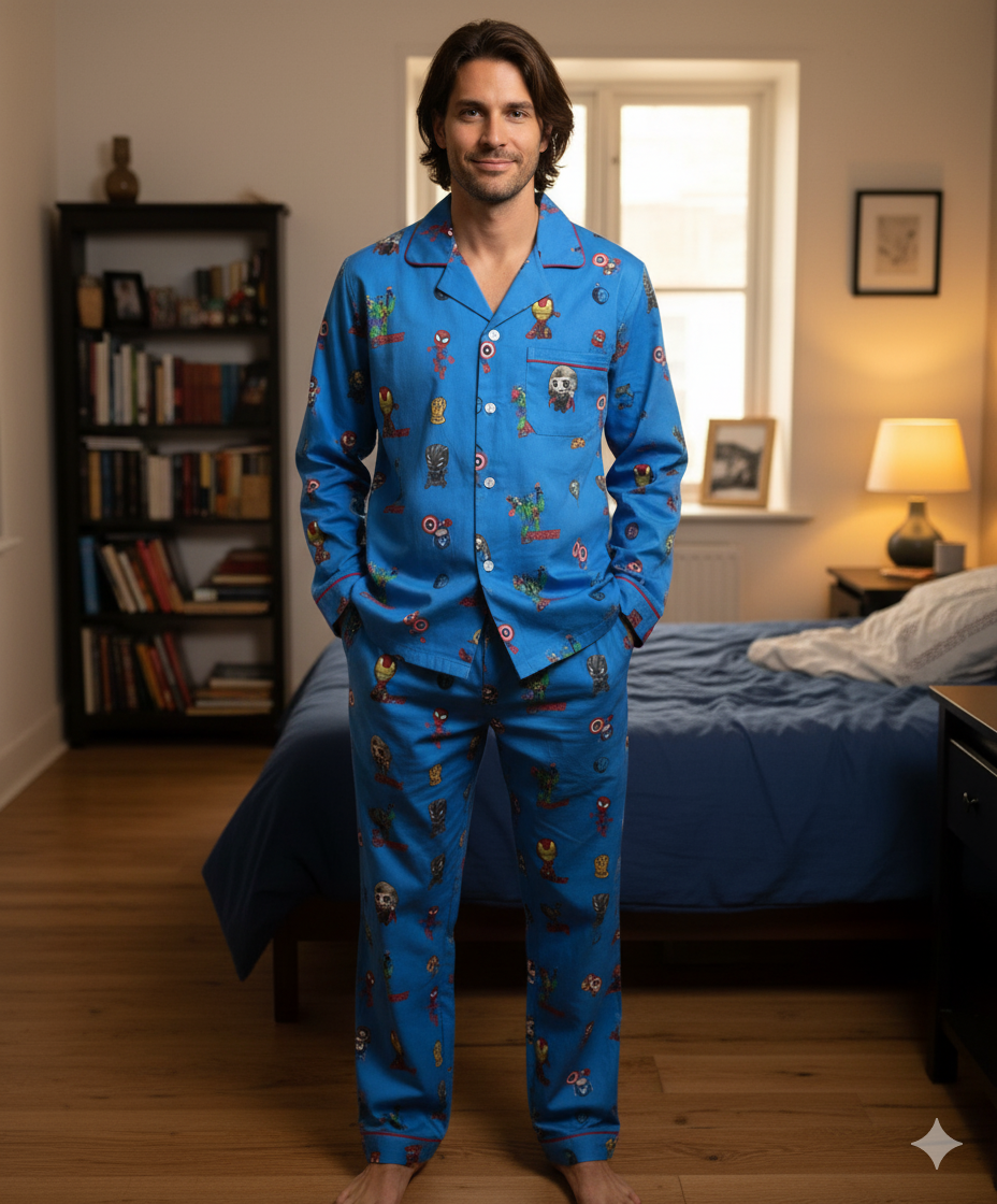 Midnight Hero Men Pyjama Set
