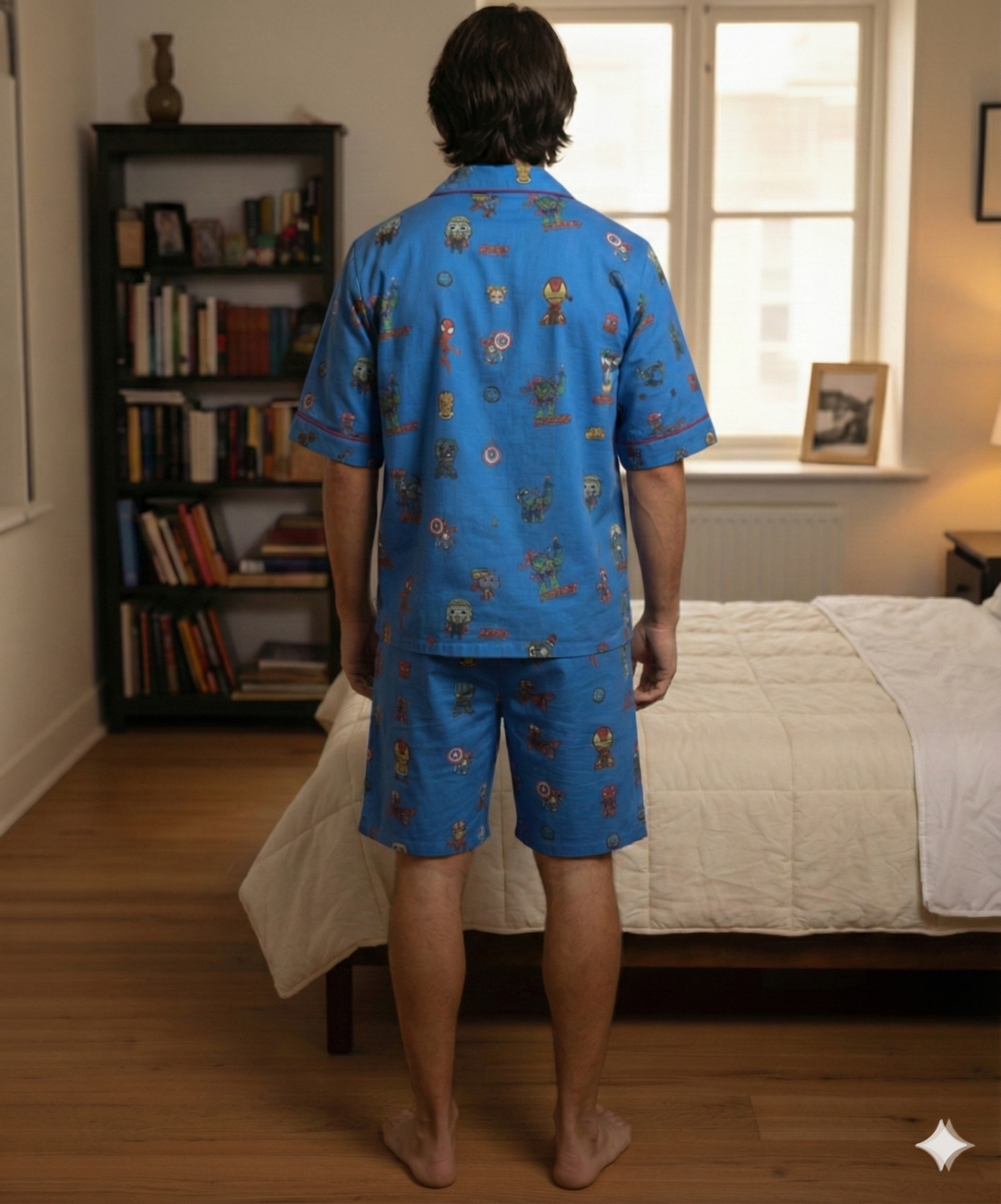 Midnight Hero Men Shorts Set