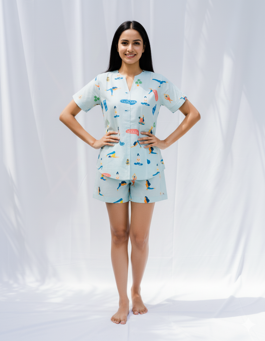Zen Mode Women Shorts Set