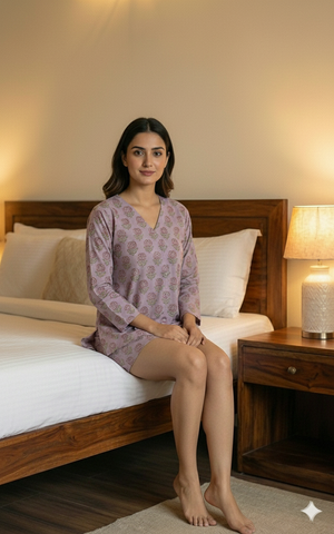 Mystic Bloom Women Shorts Set