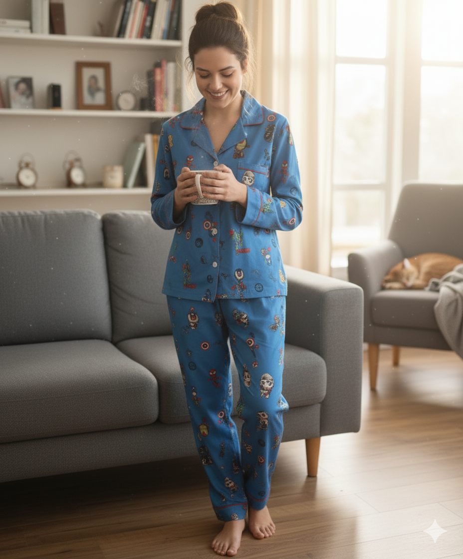 Midnight Hero Women  Pyjama Set