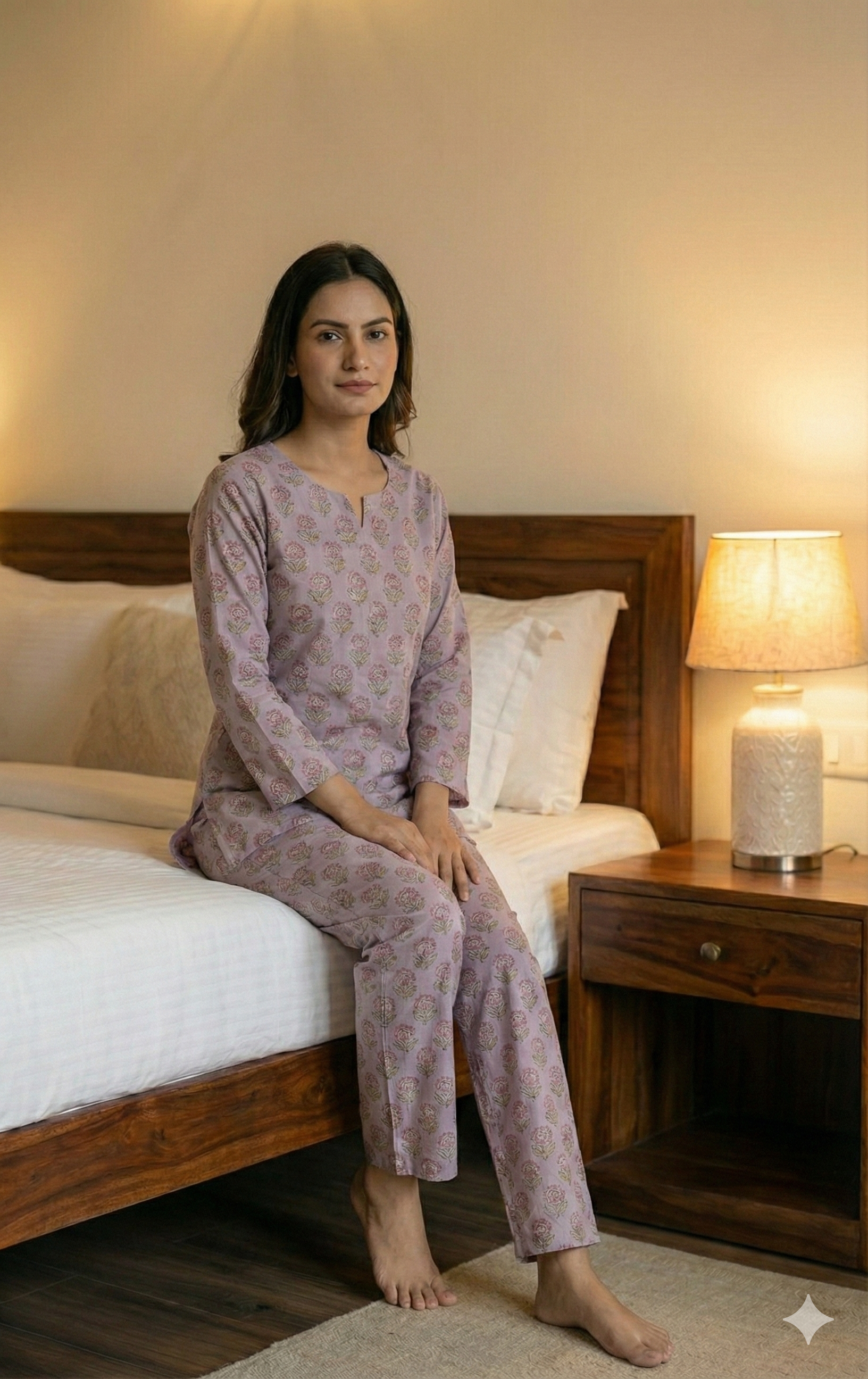 Mystic Bloom Women Pyjama Set