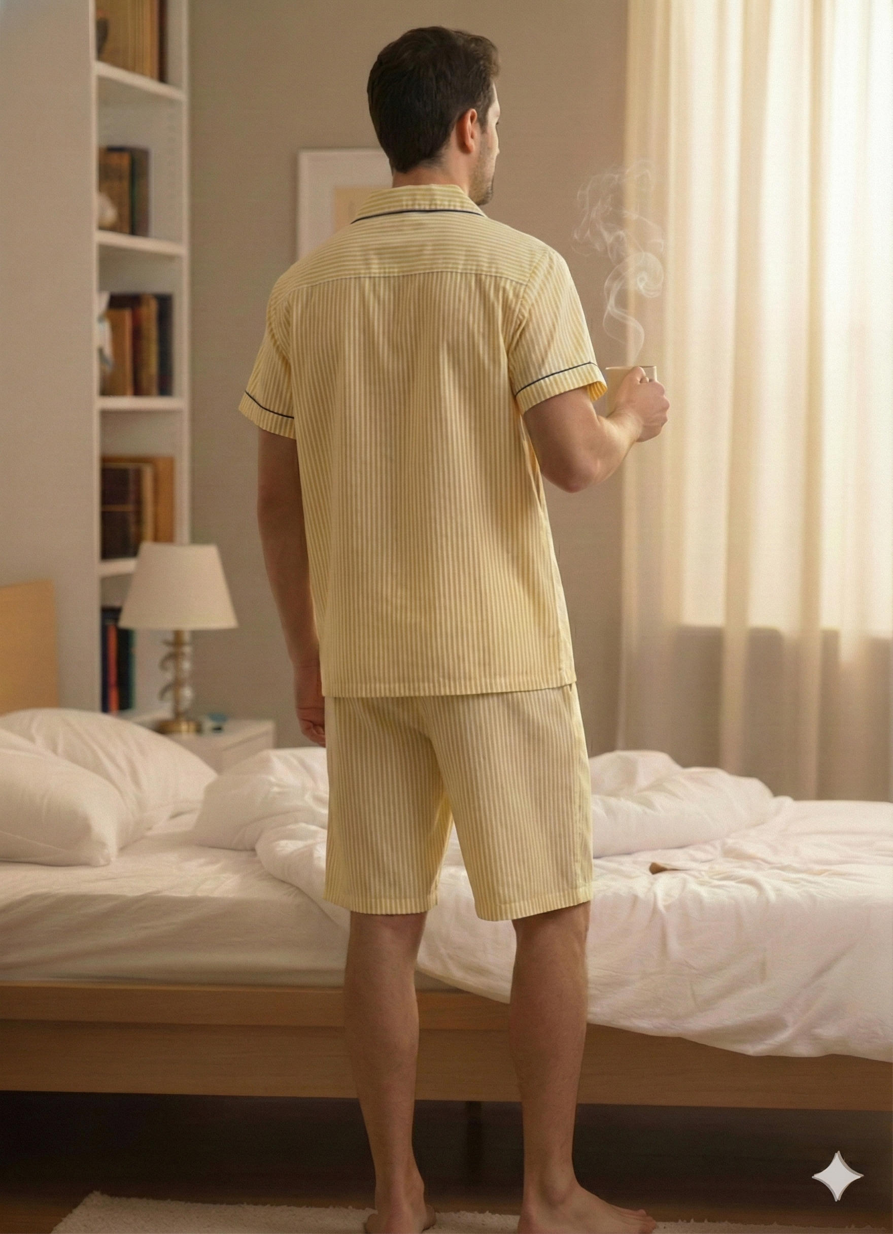 Lemonade Lines Men Shorts Set