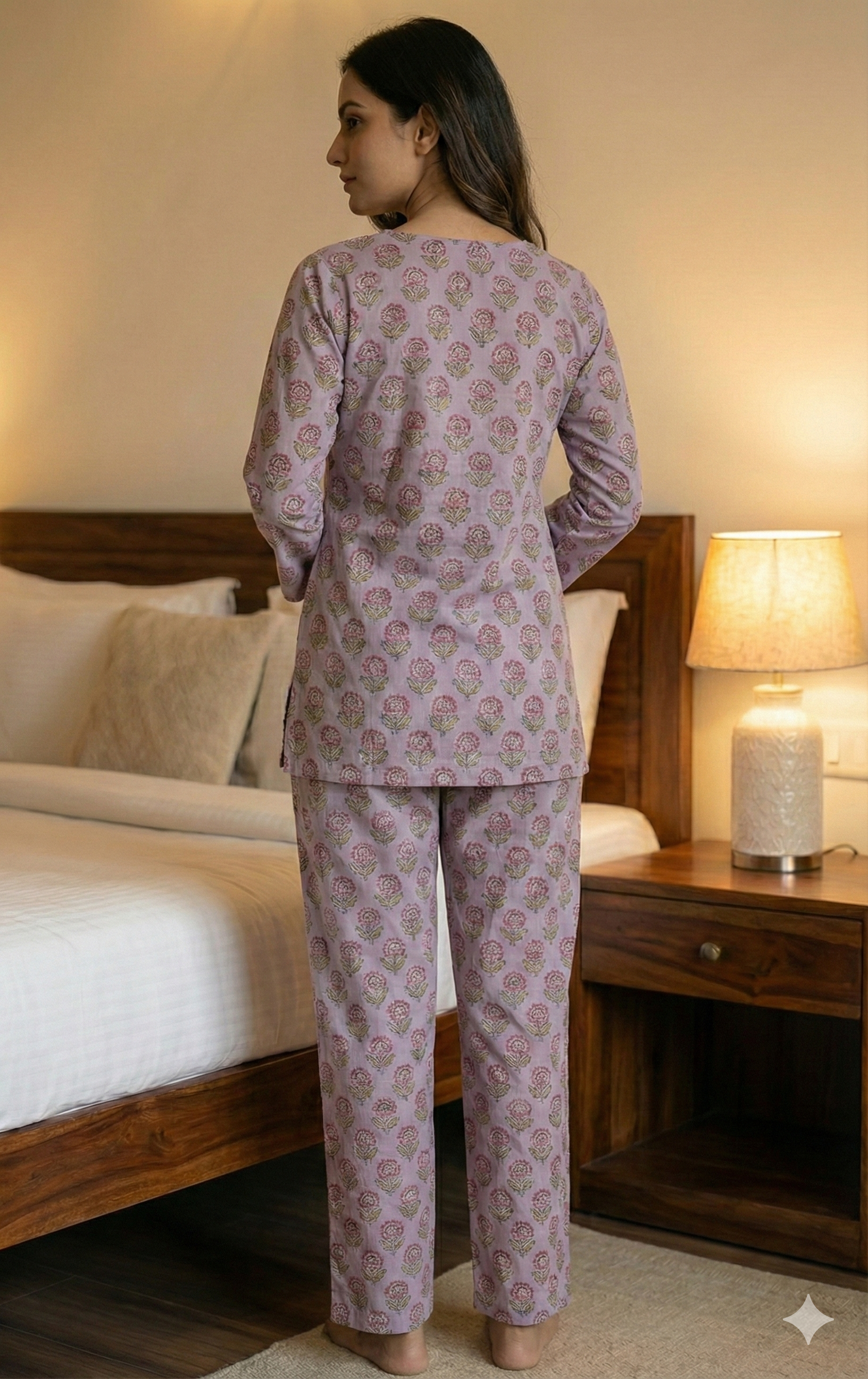 Mystic Bloom Women Pyjama Set
