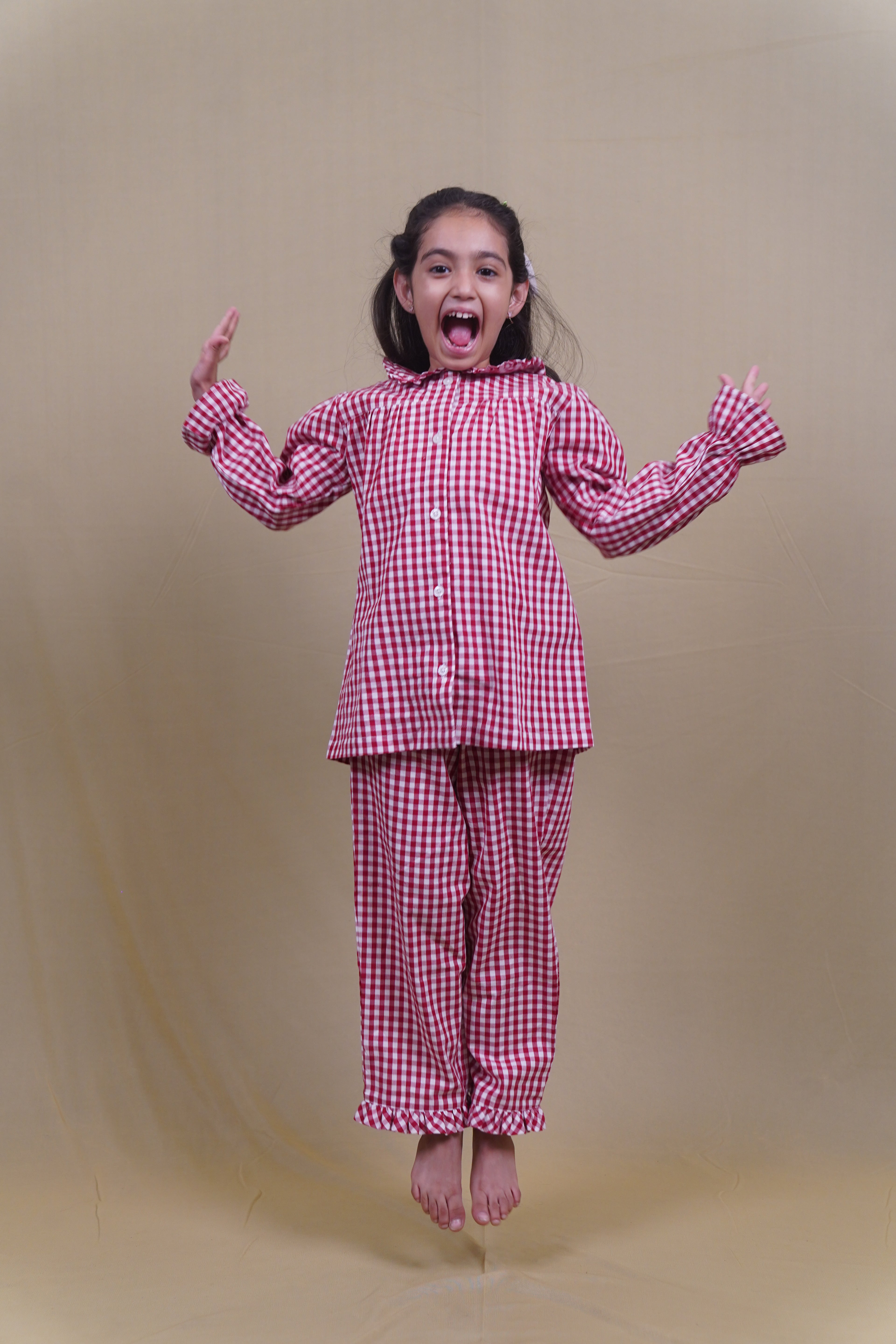 Cotton Candy Red Kids  Pyjama Set
