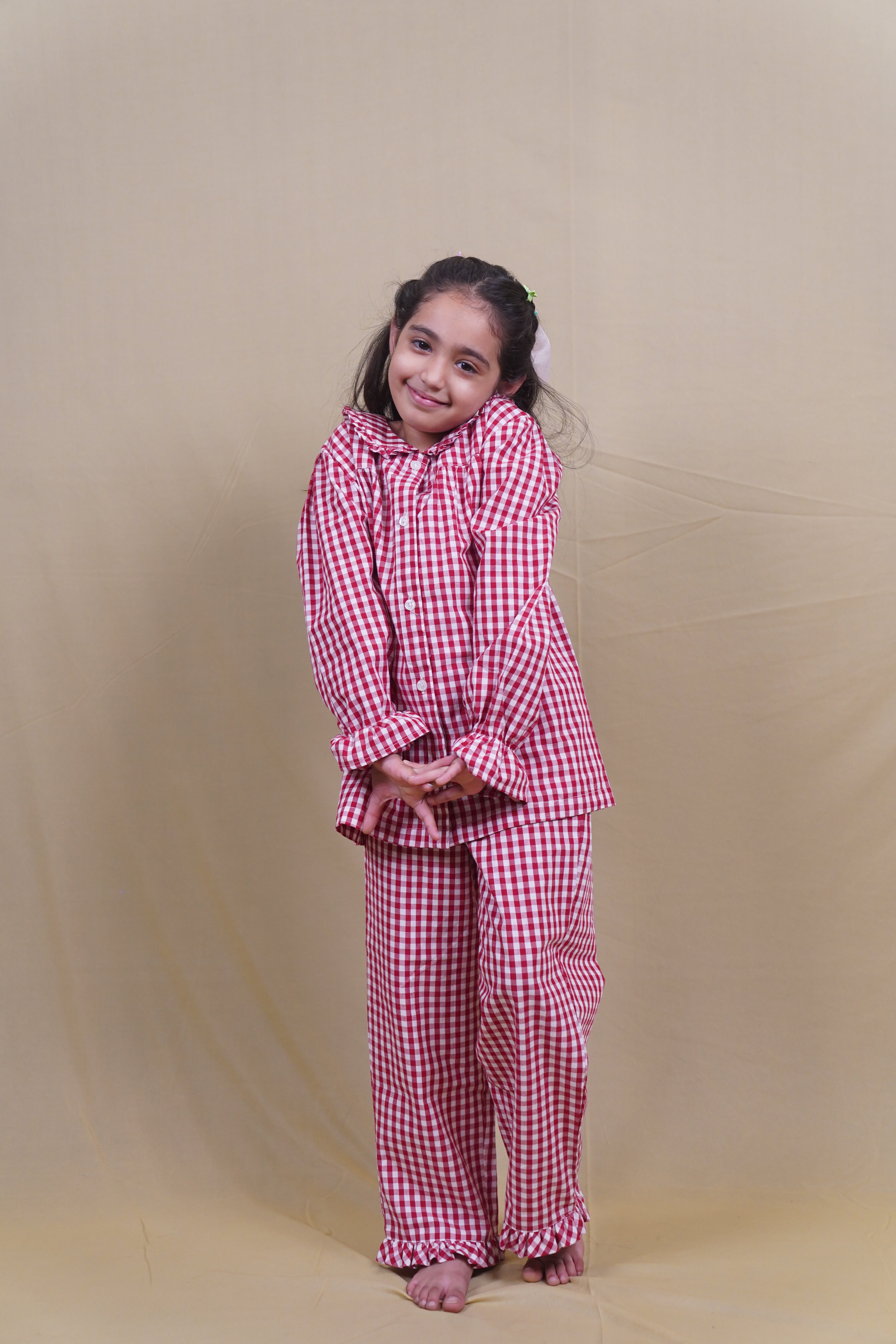 Cotton Candy Red Kids  Pyjama Set