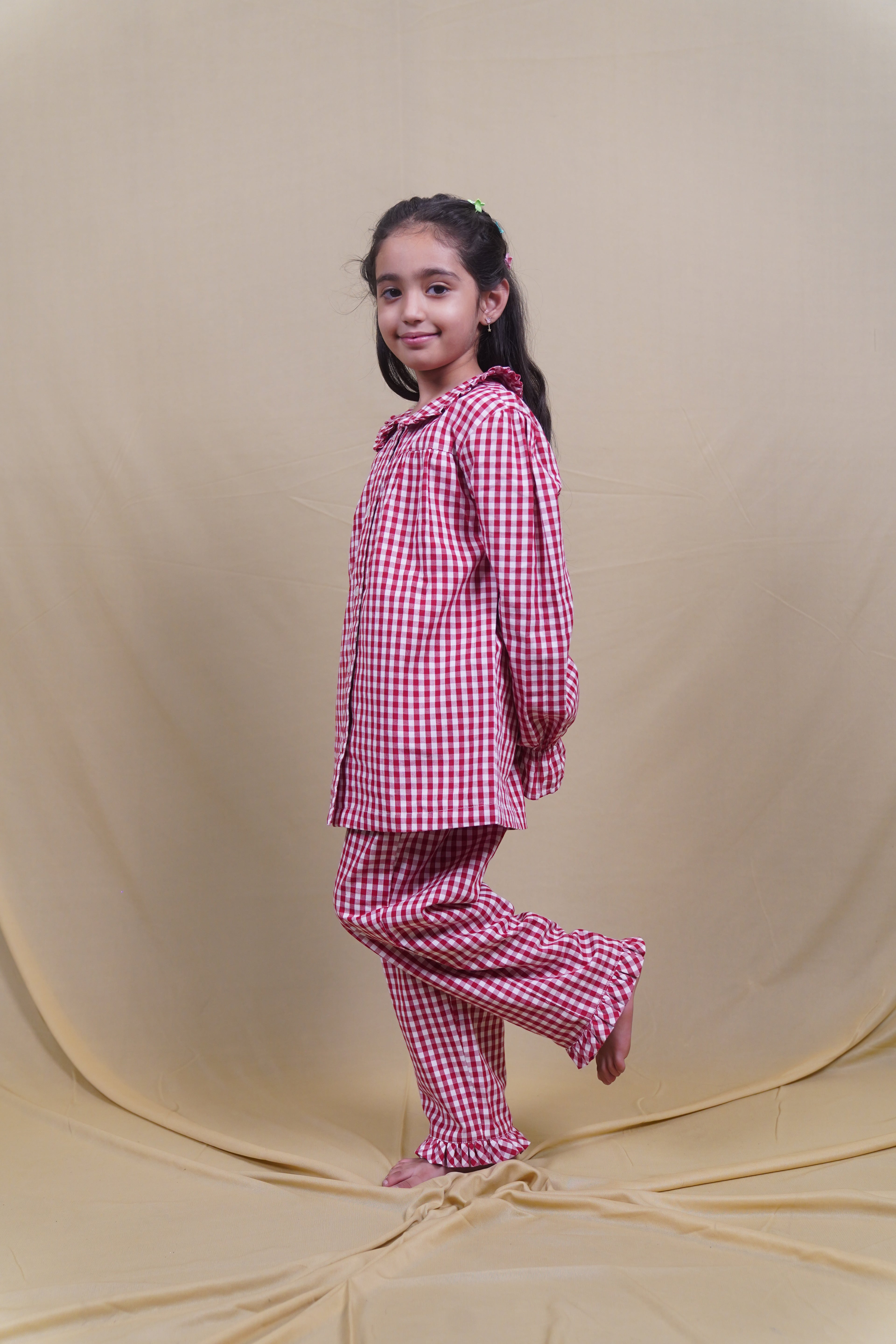 Cotton Candy Red Kids  Pyjama Set