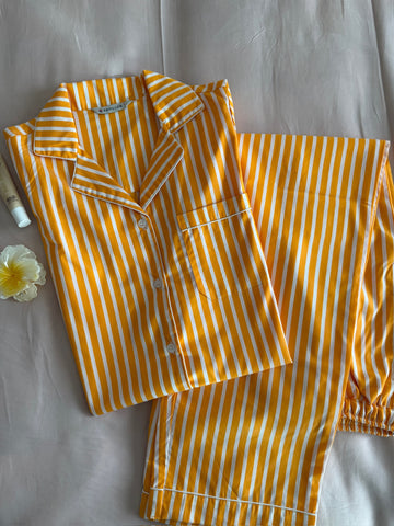 Sunrise Stripes Women Pyjama Set