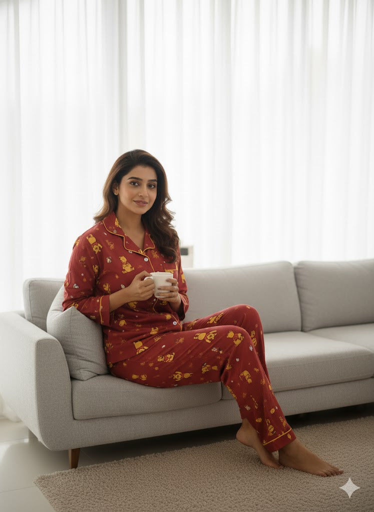 Honey Hug Women Pyjama Set