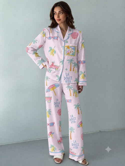 Amalfi Dreams Women Pyjama Set