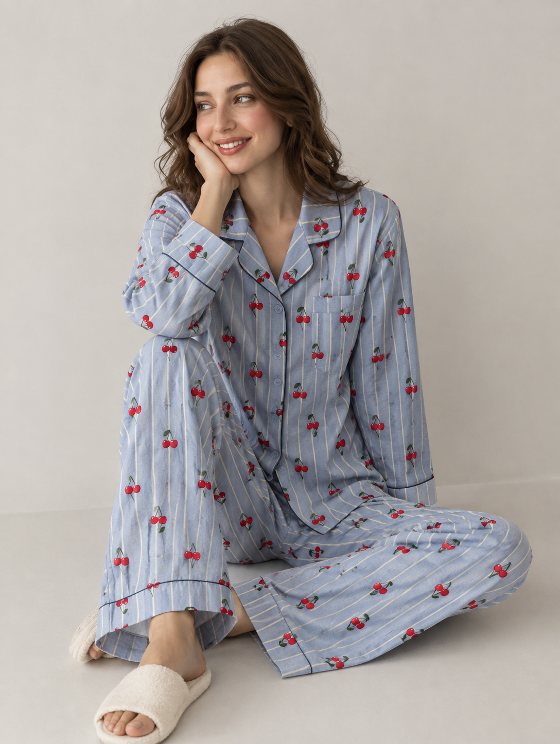 Cherry Pop Women Pyjama Set